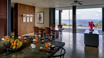 PRIVATE VILLAS OF BALI - Villa Tirta Kencana - dining room - view from open kitchen