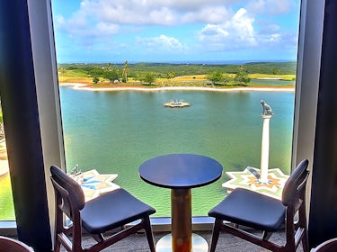 Lake view from Medallion Lounge of LeoPalace Resort Guam 1