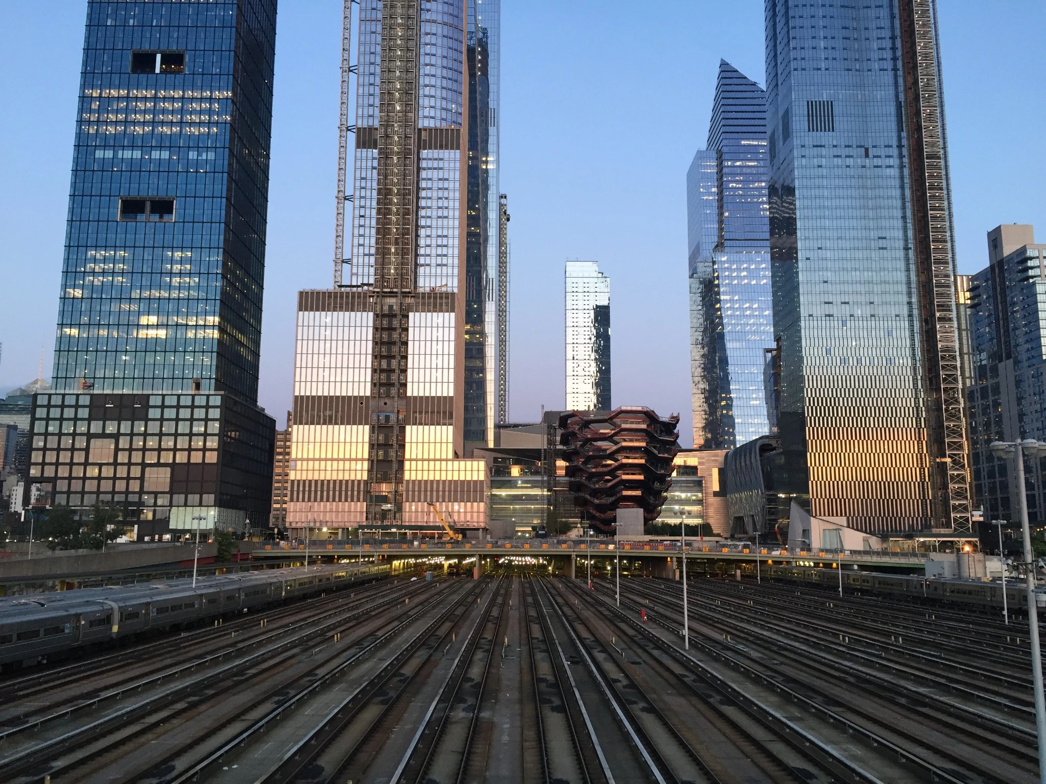 The train station at Hudson Yards.