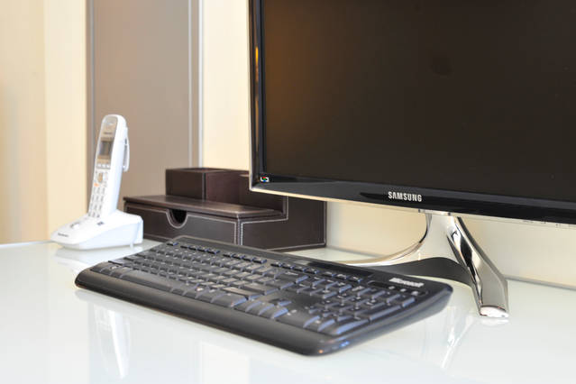 Yonge Suites One Bedroom Suite Workspace