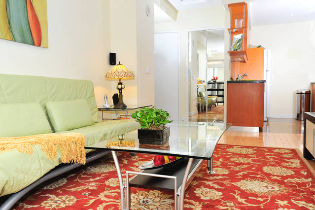 Yonge Suites One Bedroom Suite Living Room