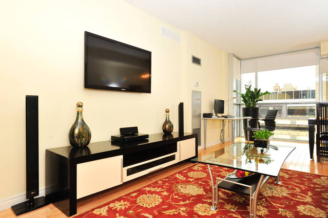 Yonge Suites One Bedroom Suite Living Room
