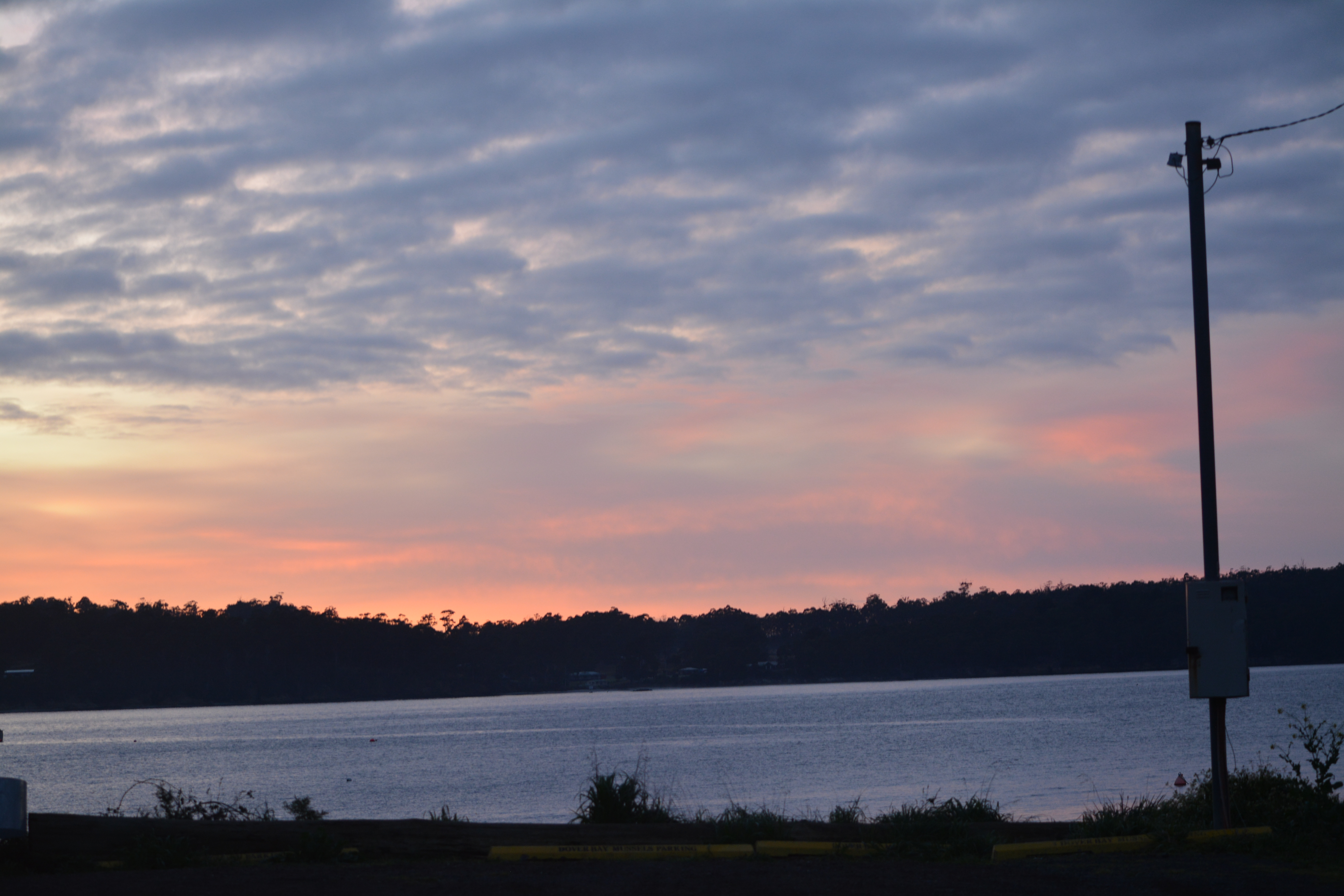 Sunrise view from outside Smugglers Rest