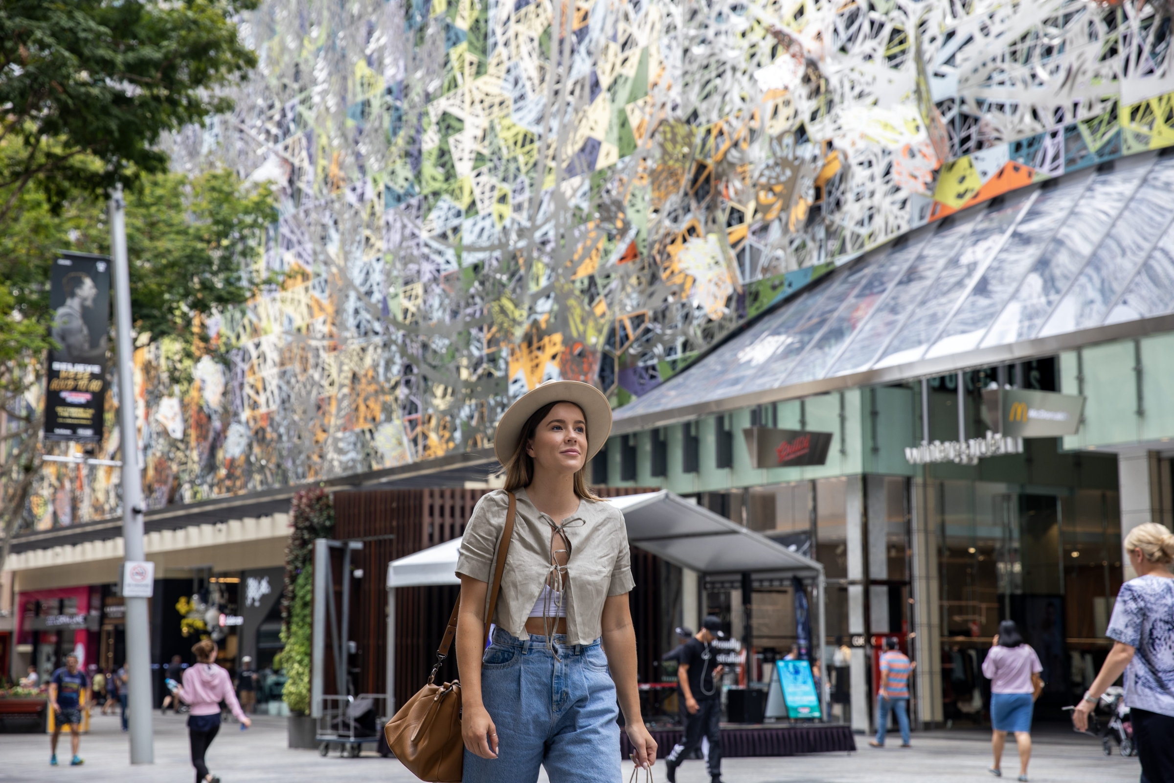 Queen Street Mall in Brisbane, Queensland