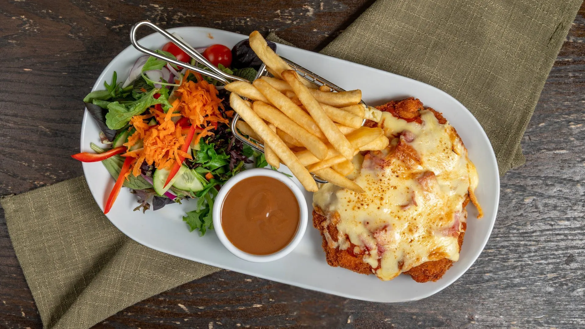 The Mill Pub & Restaurant, Chicken Parmi