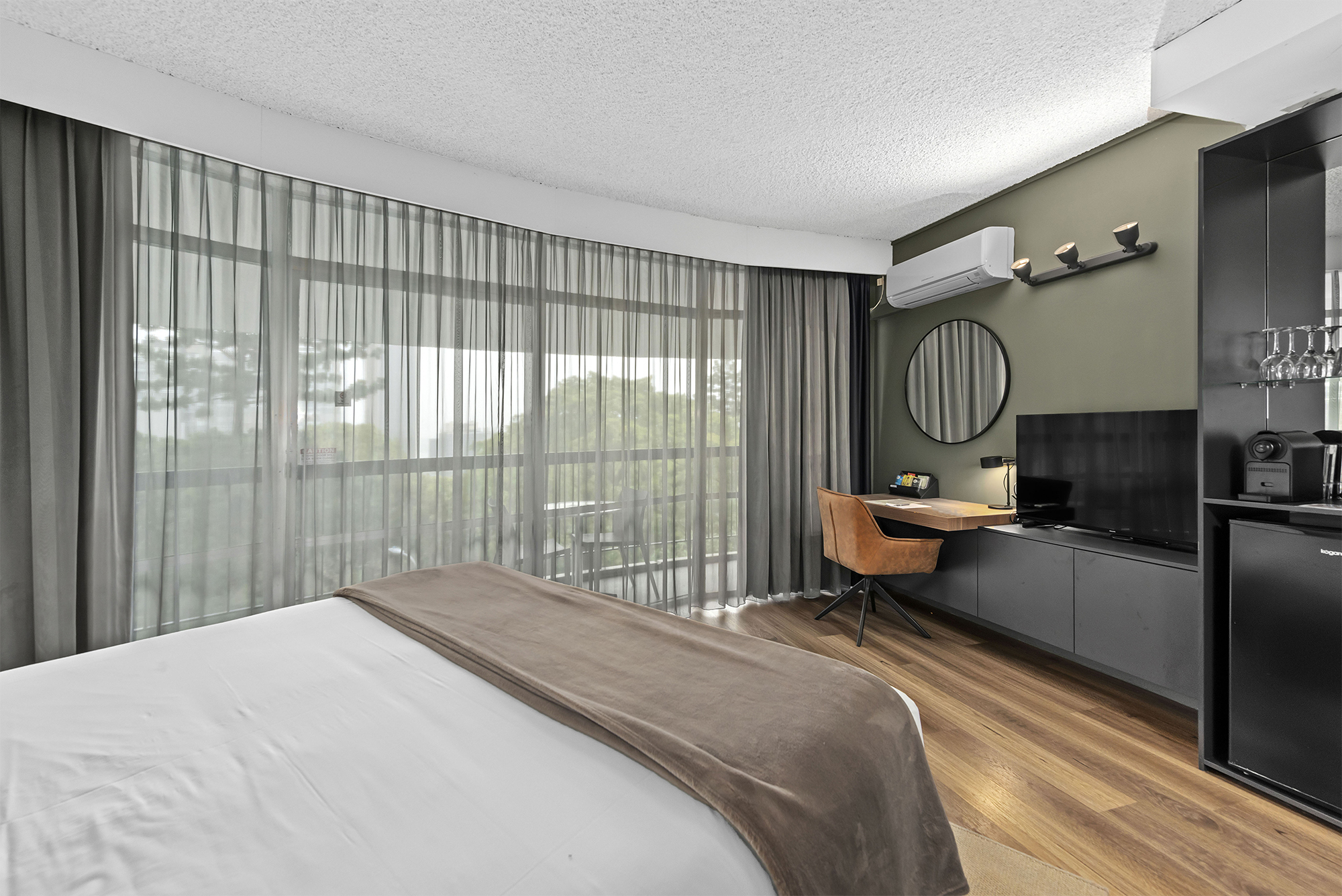 King room with balcony at the Tower Mill Hotel Brisbane