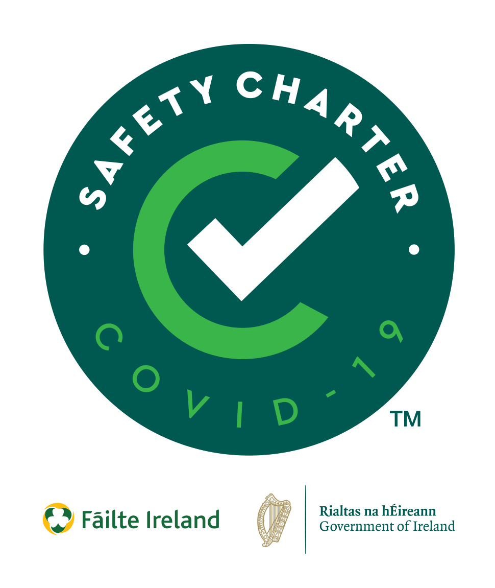 Fáilte Ireland Covid-19 Safety Charter Award to Álaind Lodges