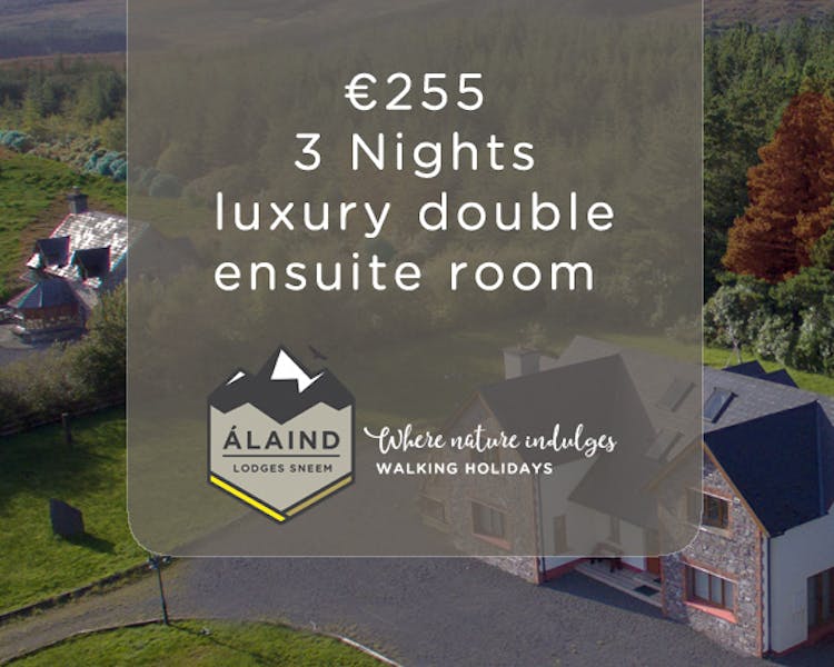 Book a 3 night stay at Álaind Lodges for €255 for double ensuite room