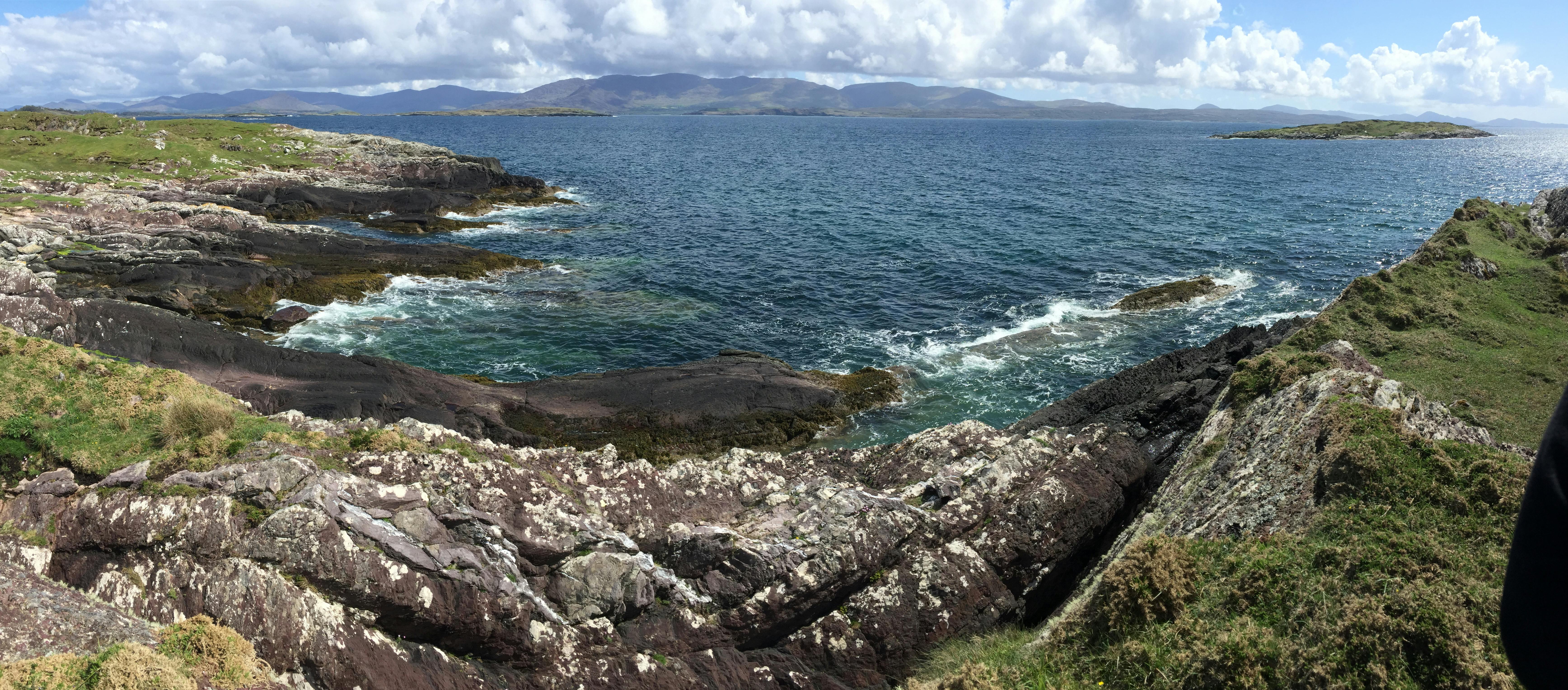 Kenmare Bay View from Shore Rocks at Gleesk Pier