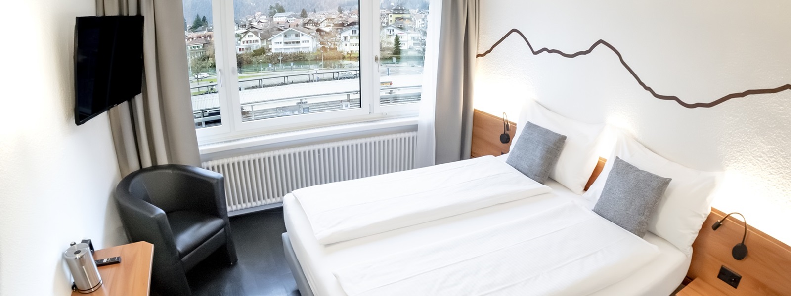 Double bed setting Doppelbett