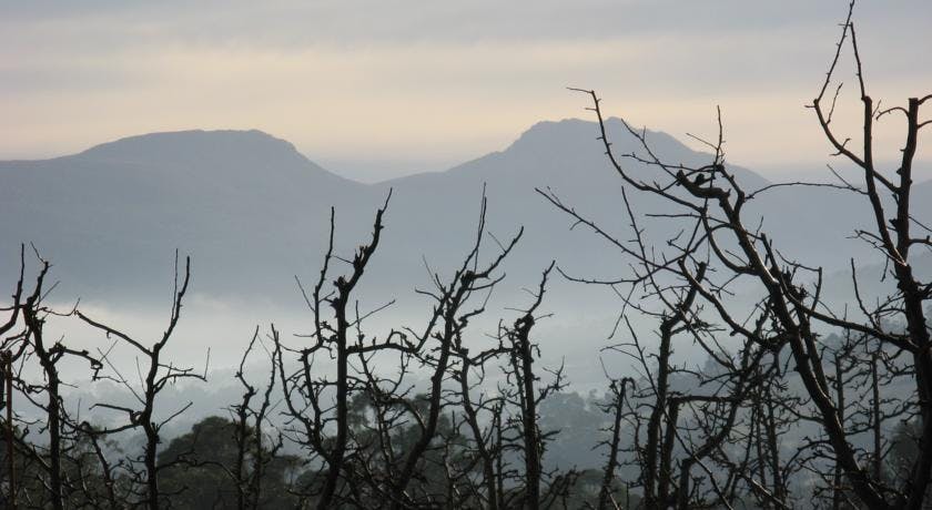 See Sleeping Beauty in winter from Hillside Bed & Breakfast Huon Valley Tasmania hillsidebedandbreakfasthuonvalley.com