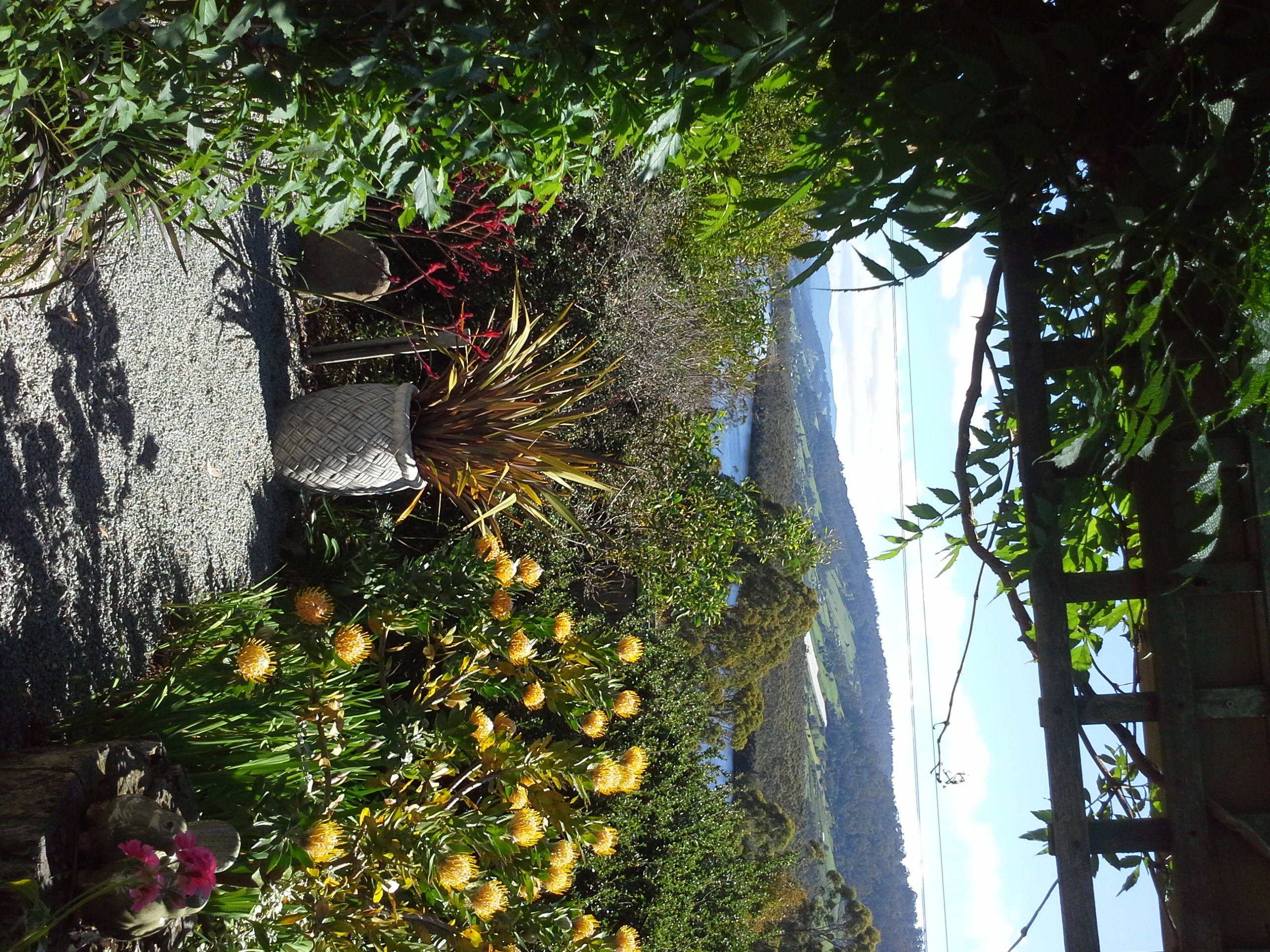 Huon River views from garden at Hillside Bed & Breakfast Huonville Tasmania hillsidebedandbreakfasthuonvalley.com