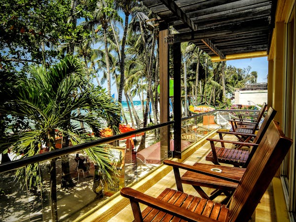 Rooms Boracay Sandcastles The Apartments Balcony Overlooking Boracay Beach Maranaw 2 Bedroom Absolute Beachfront Apartment At Sandcastles The Apartments