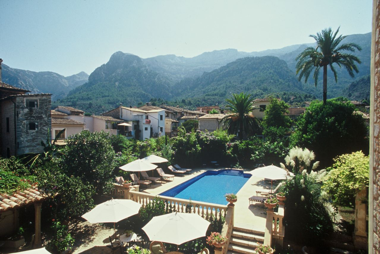 View of the Pool & Mountains from the window of the Salvia Superior Suite