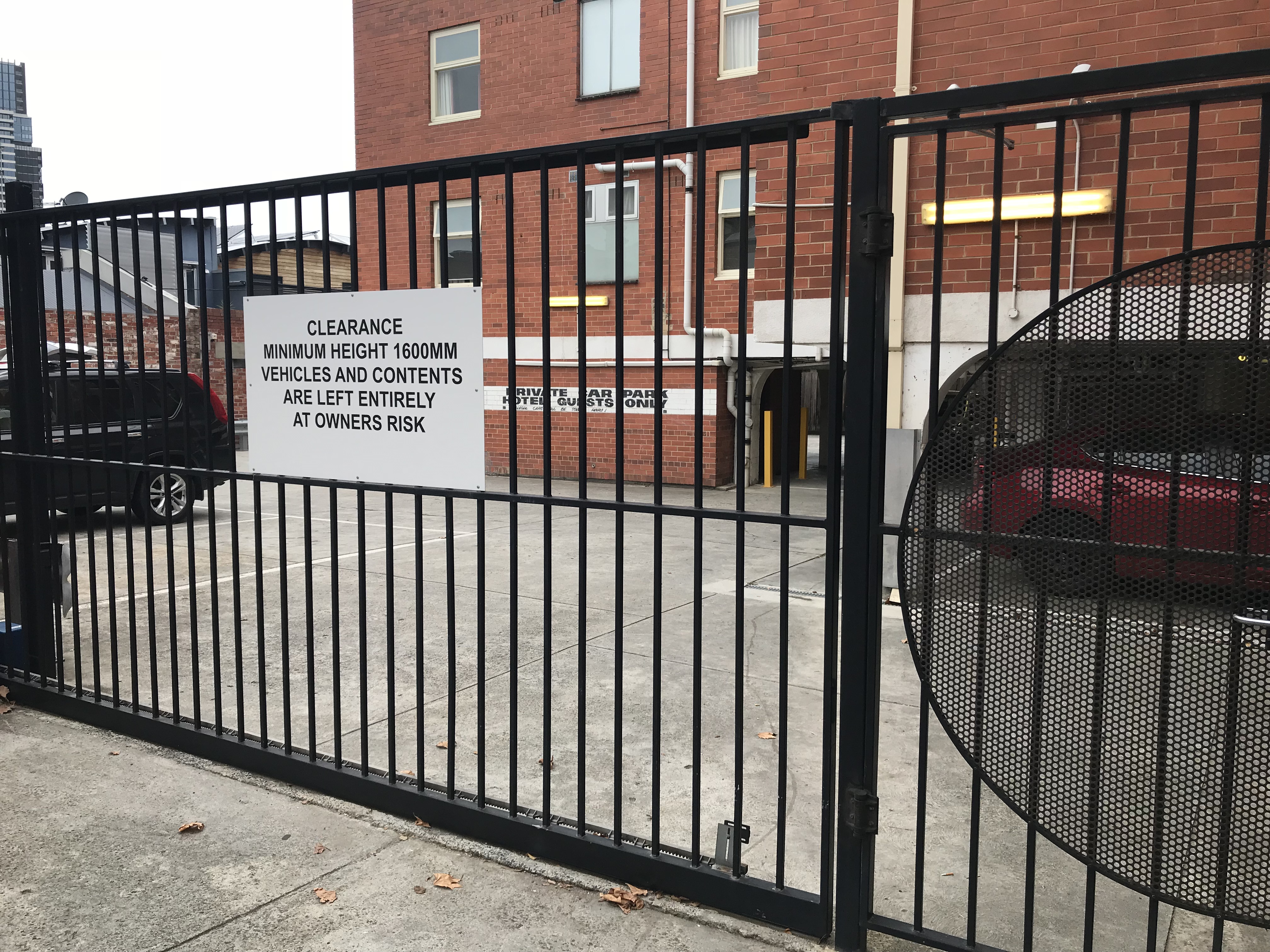 Carpark Entry (Fees apply)