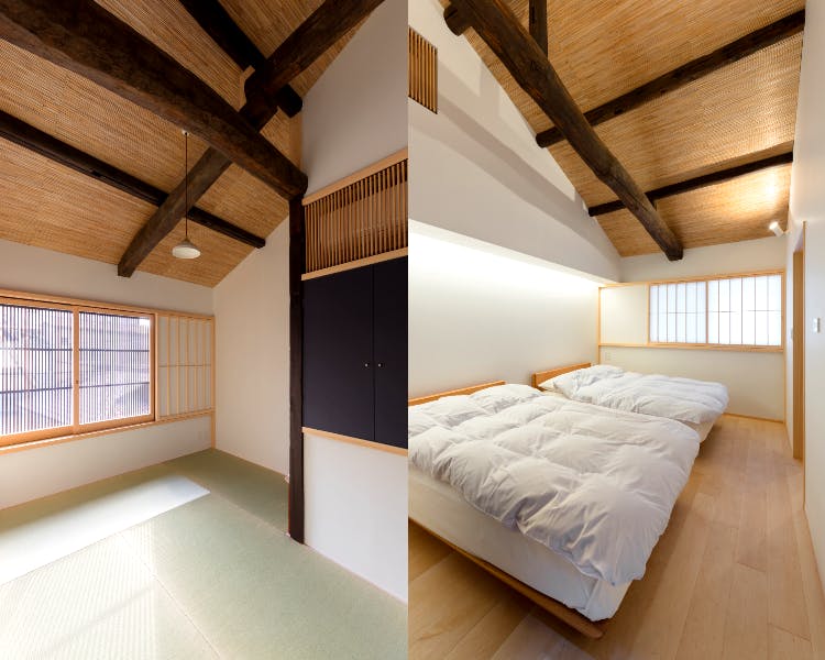 BenTen West Machiya in Kyoto - 2F Bedrooms