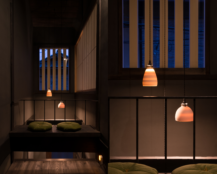 BenTen East Machiya in Kyoto - Reflection Space at night