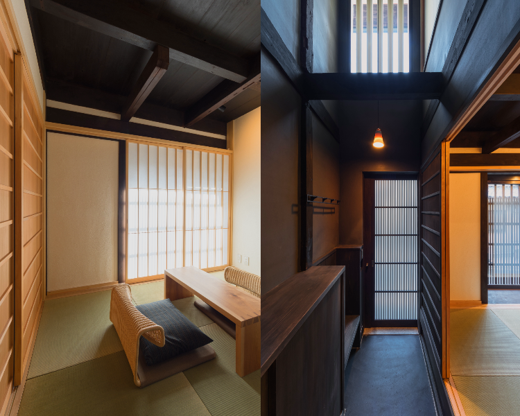 BenTen West Machiya in Kyoto - 1F Japanese Room and Entrance Area