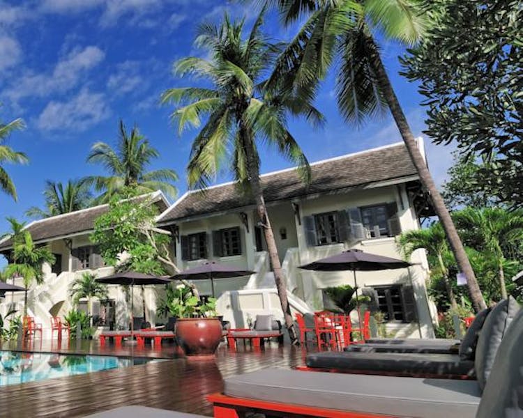 Villa Maly poolside Luang prabang hotel swimming pool