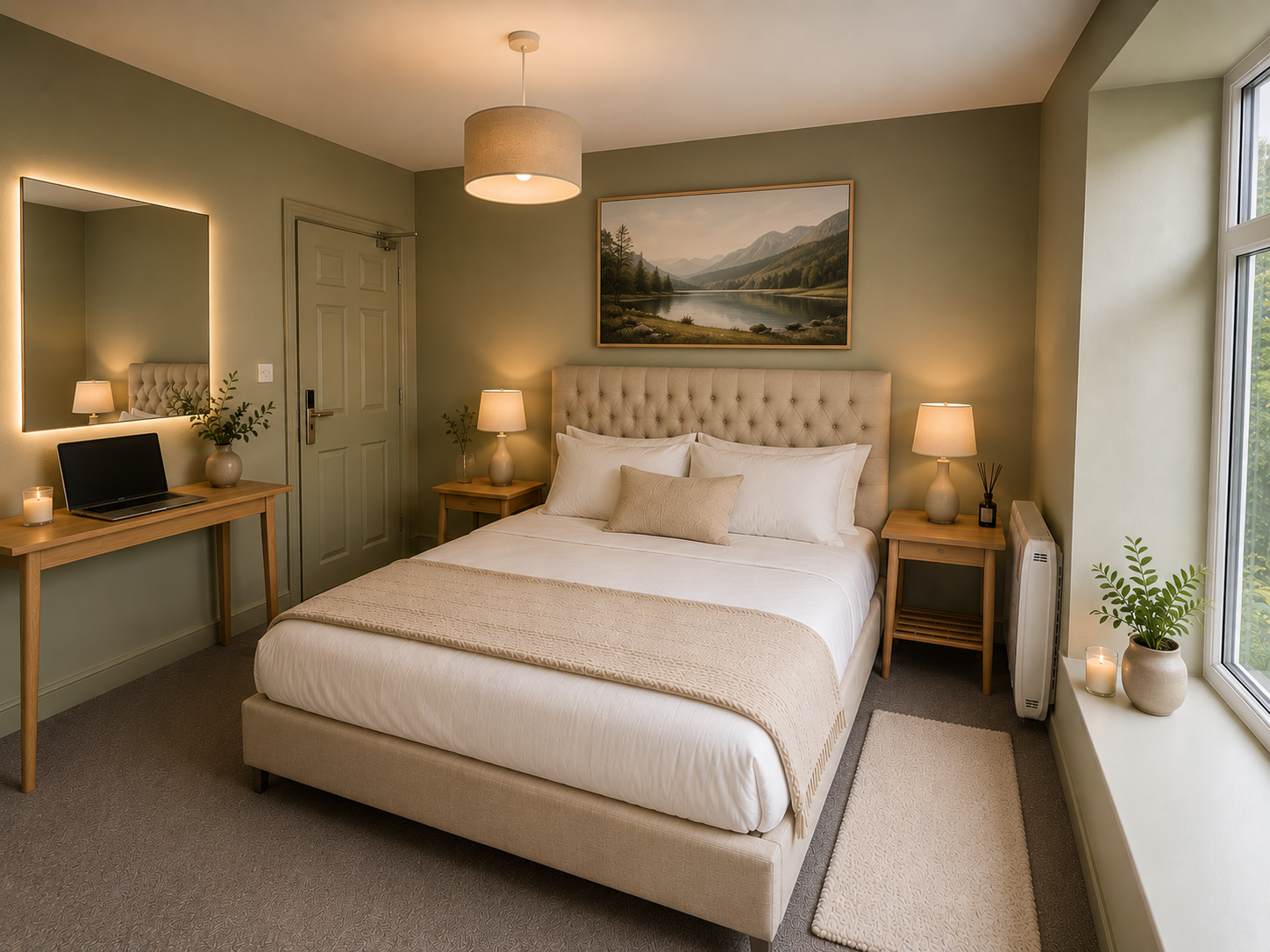 Double Room with River and Mountain View