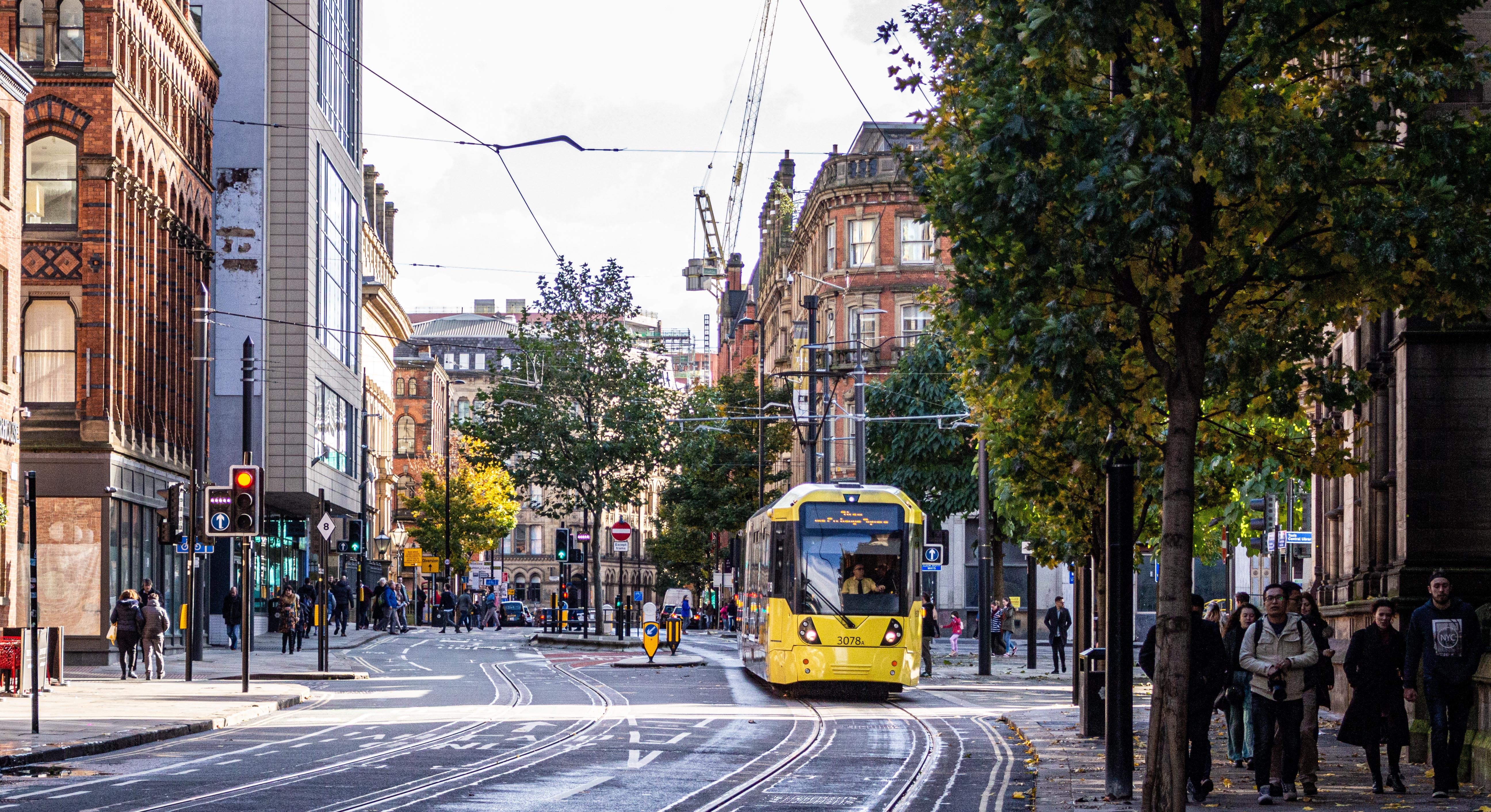 Manchester city centre, Metrolink, connected to United Home B&B from Old Trafford or Trafford Bar