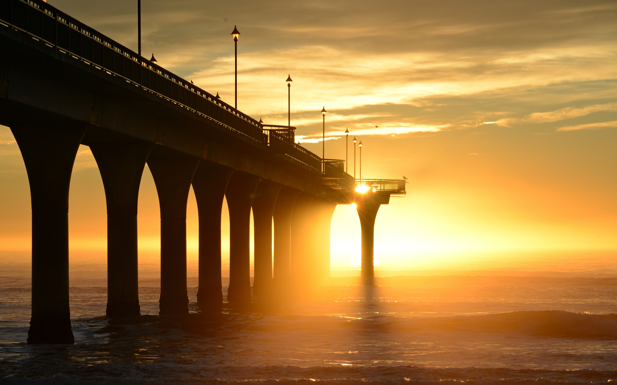 Sunset on New Brighton Pier