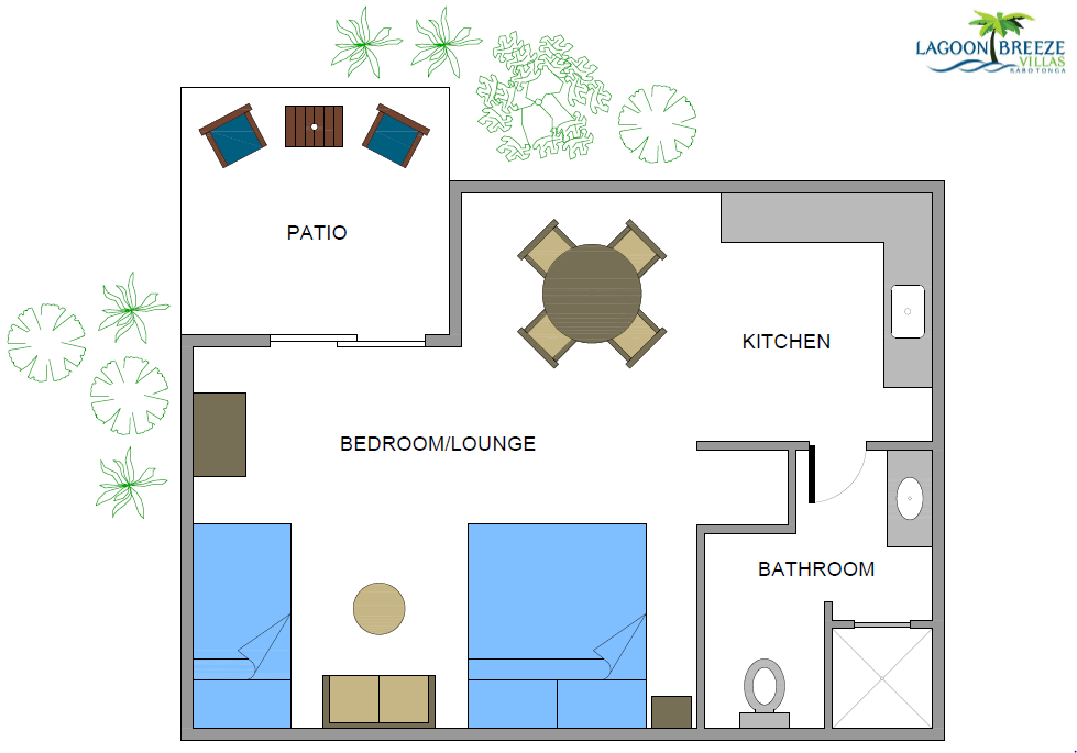 Garden Studio room layout