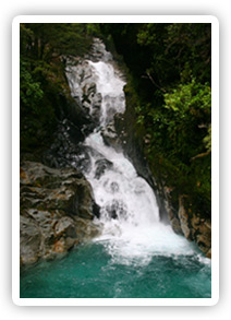 Milford road waterfall