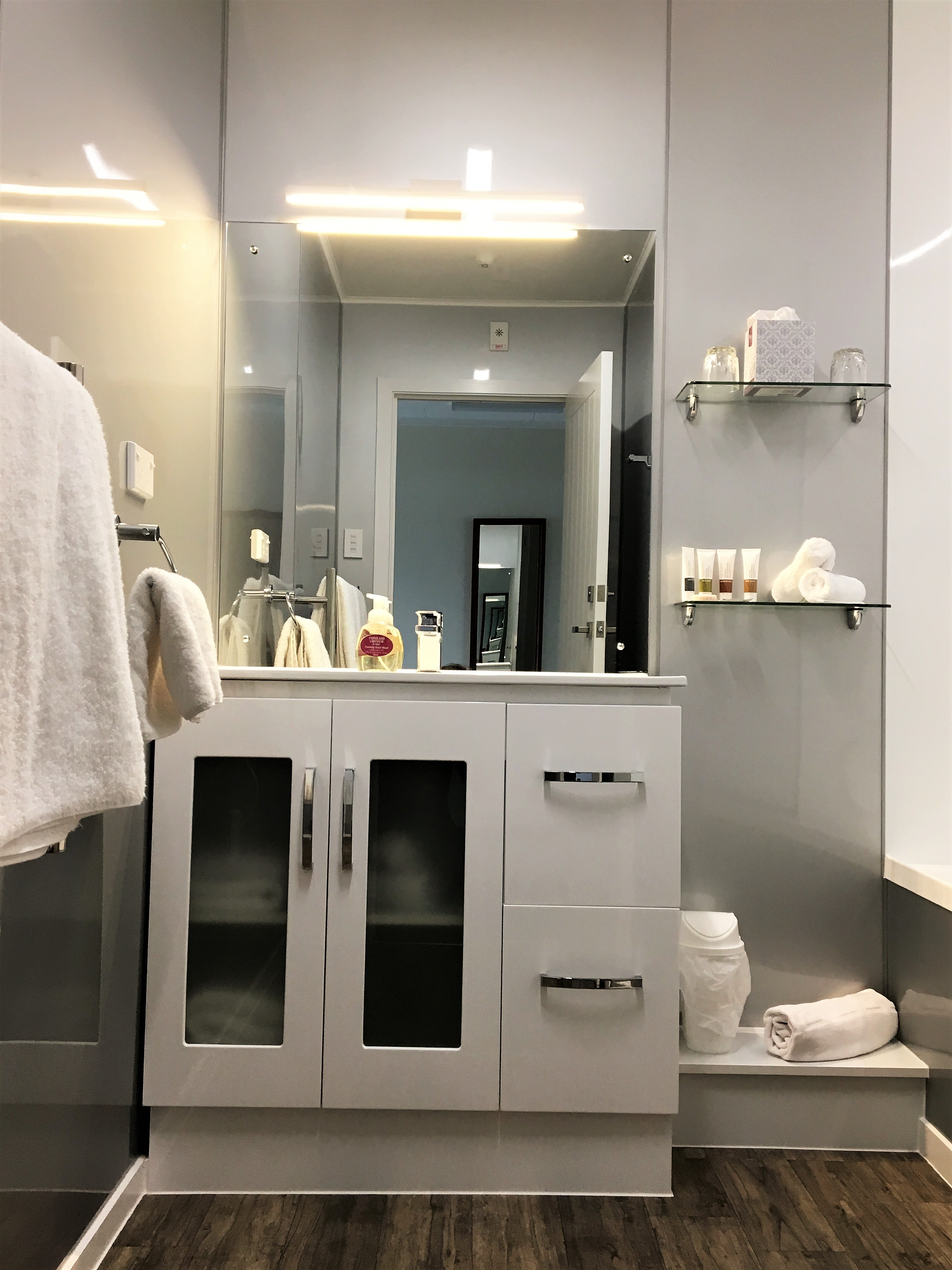 Downstairs apartment bathroom