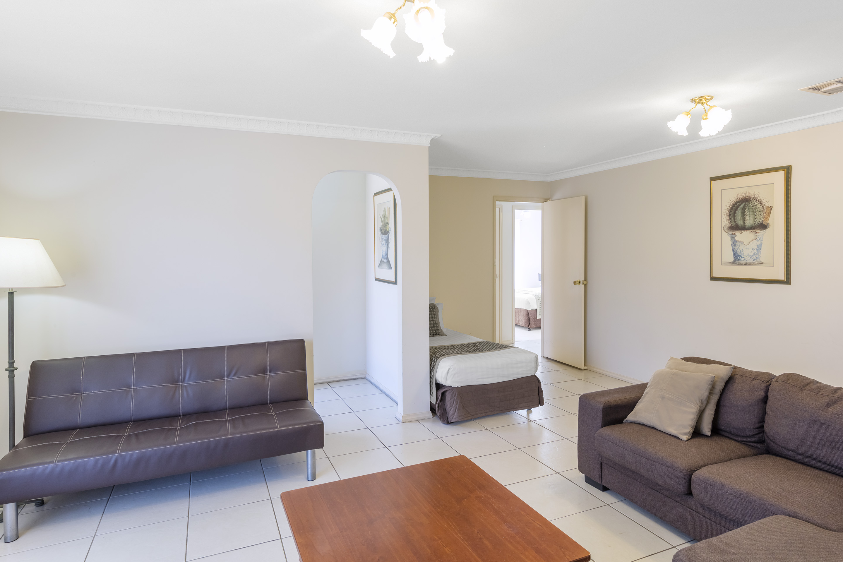 Villa Living Area with Extra Bed