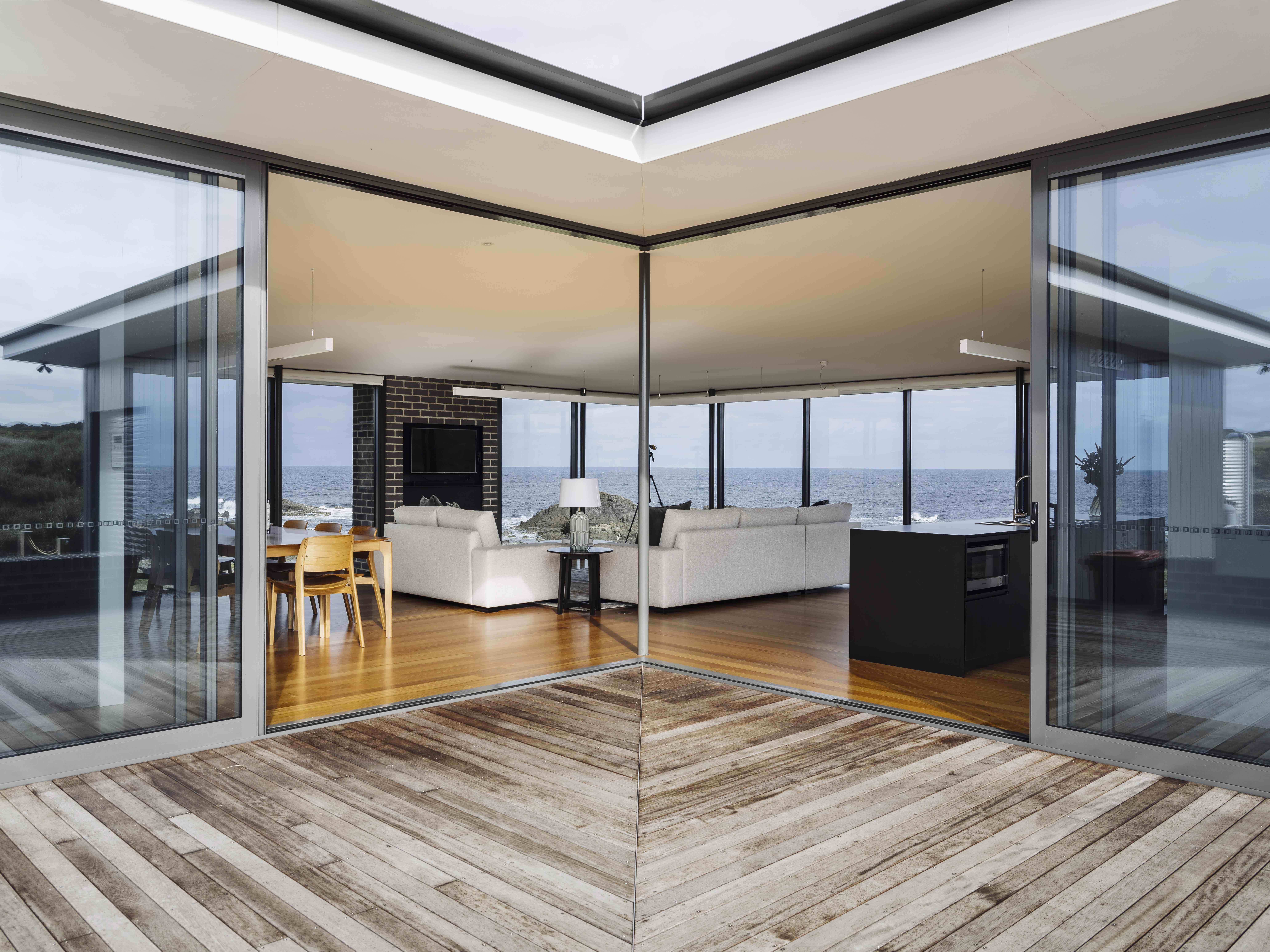 room showcasing the superb views