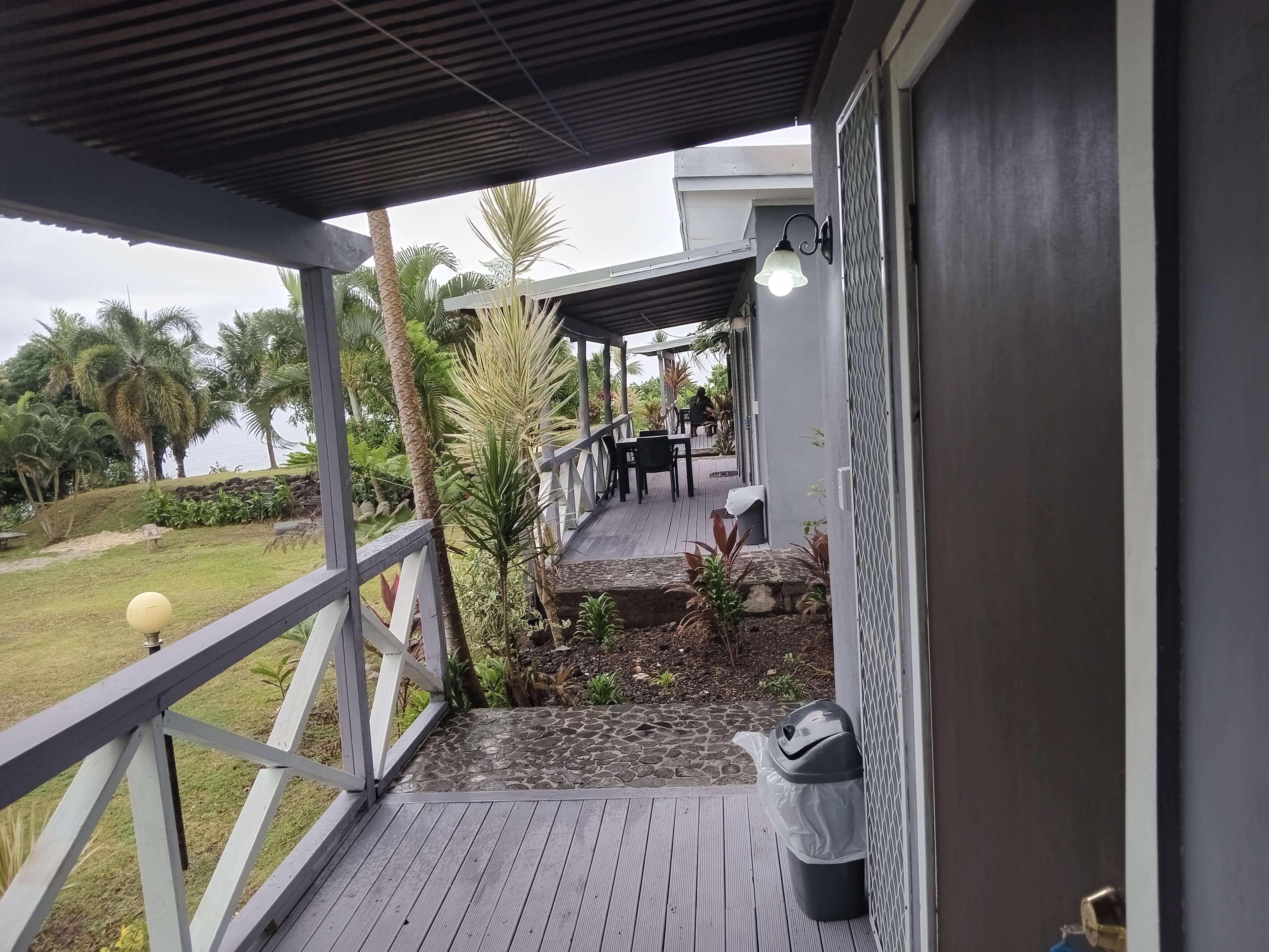 View along the corriders of the Aircon Ensuite rooms at the Ocean View Site