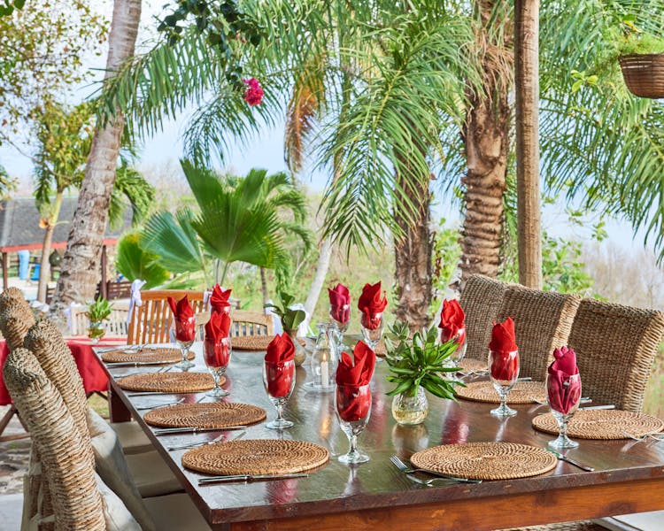 Special Dining at Rental Villa, The Old Fort Bequia