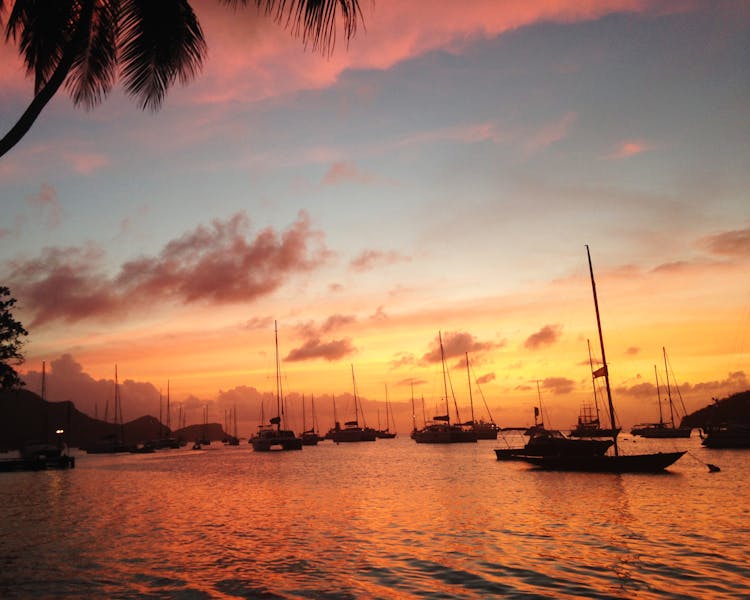 Beautiful Sunsets Islands The Grenadines