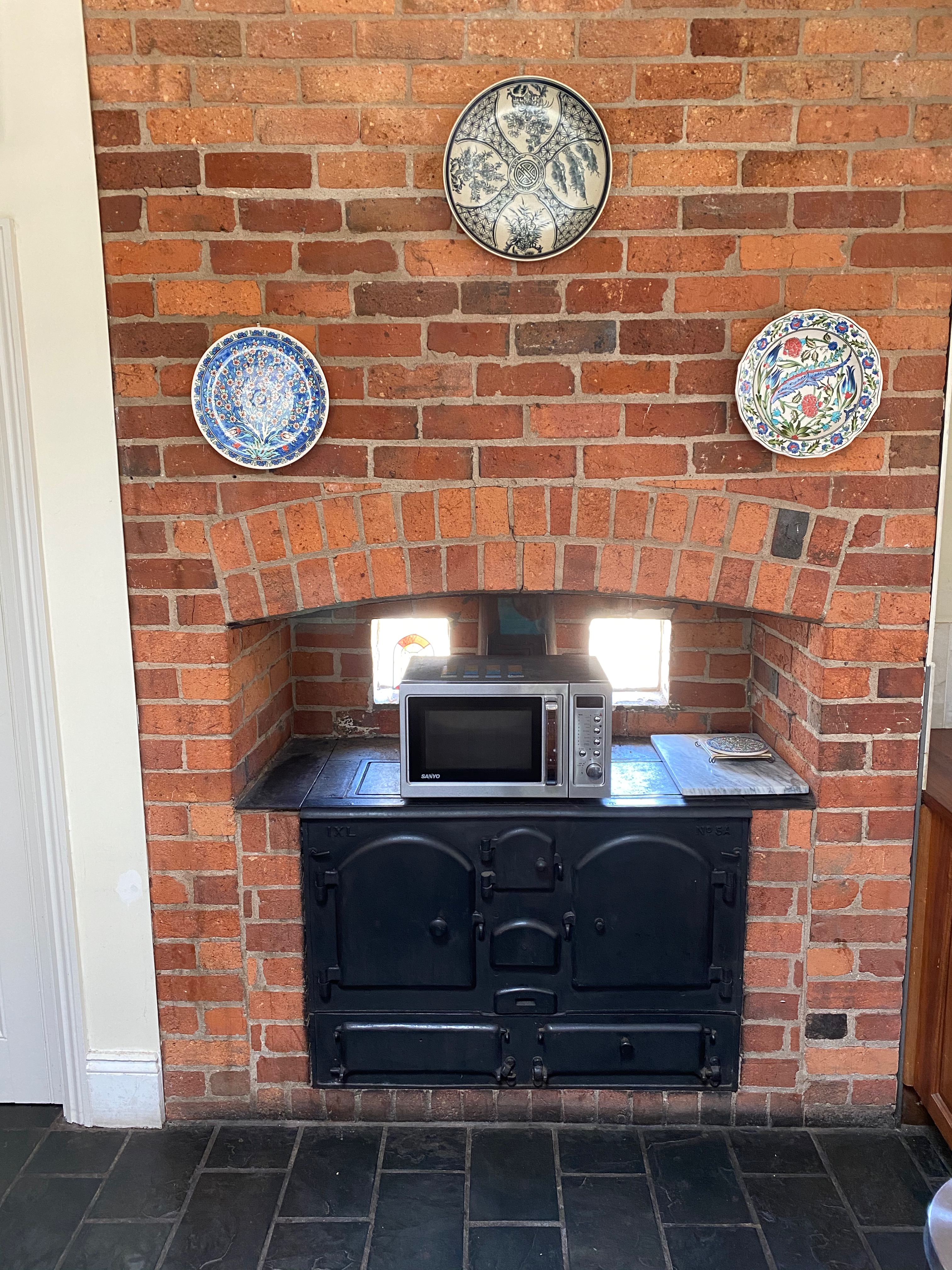 Homestead kitchen - IXL slow combustion cooker.