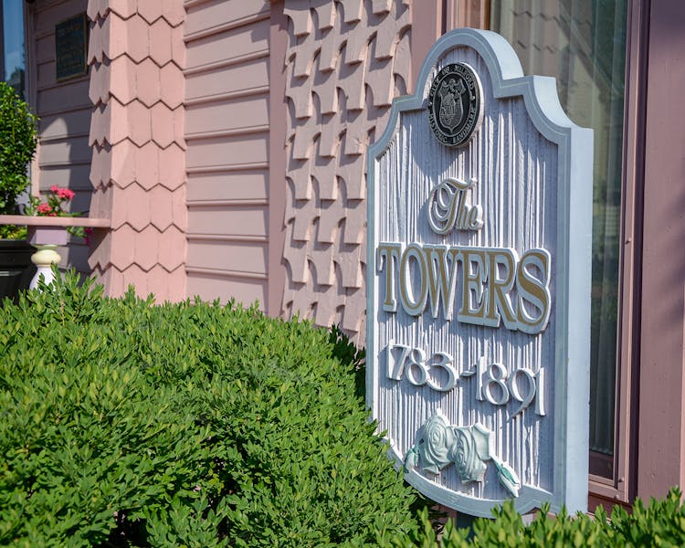 Sign for the Towers B&B.
