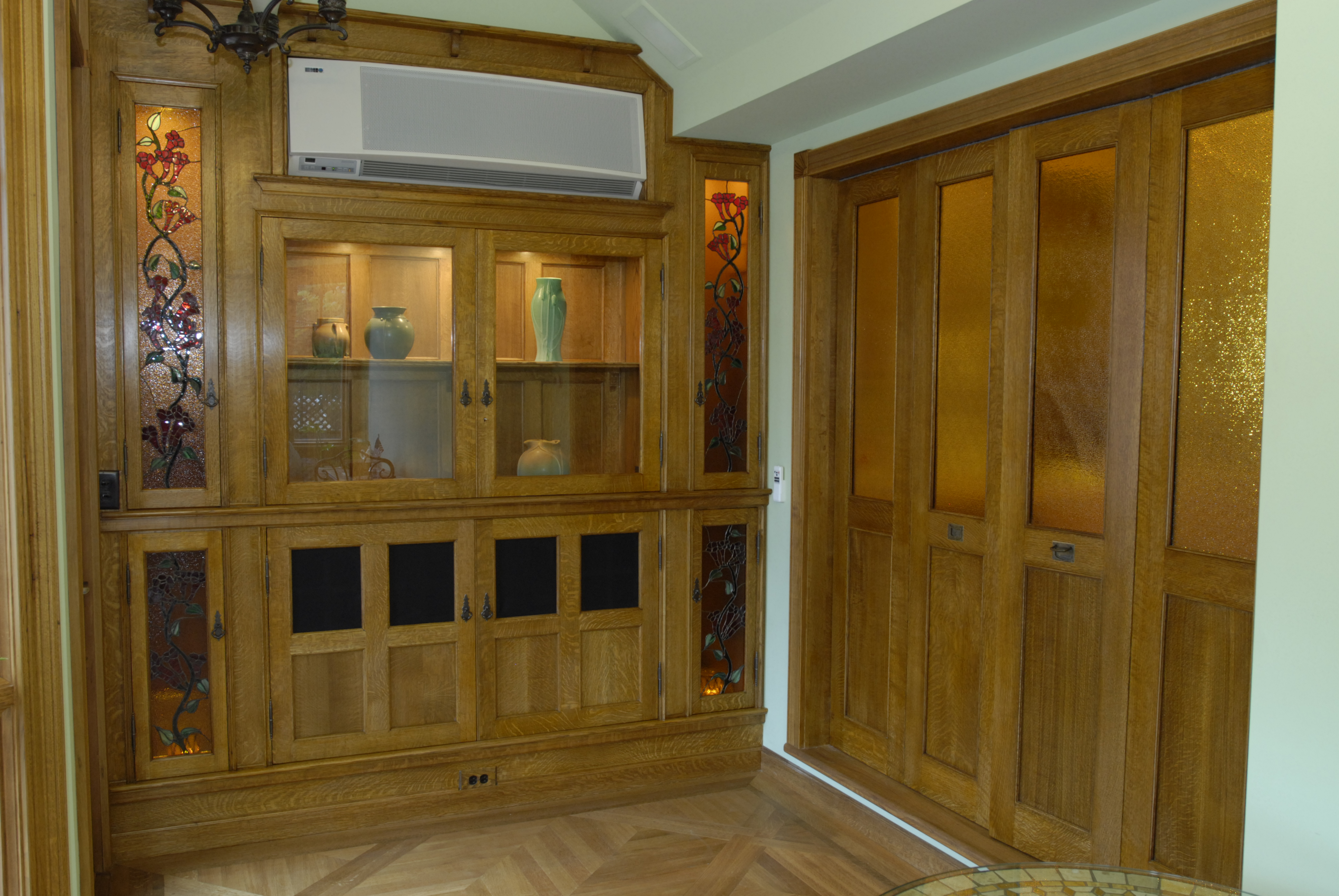 Photo of cabinet in the Sun Room.