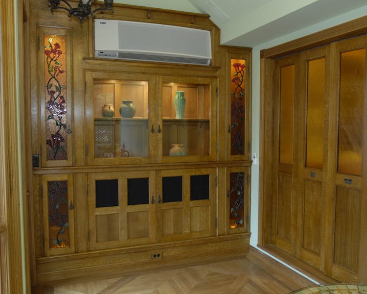 Photo of cabinet in the Sun Room.