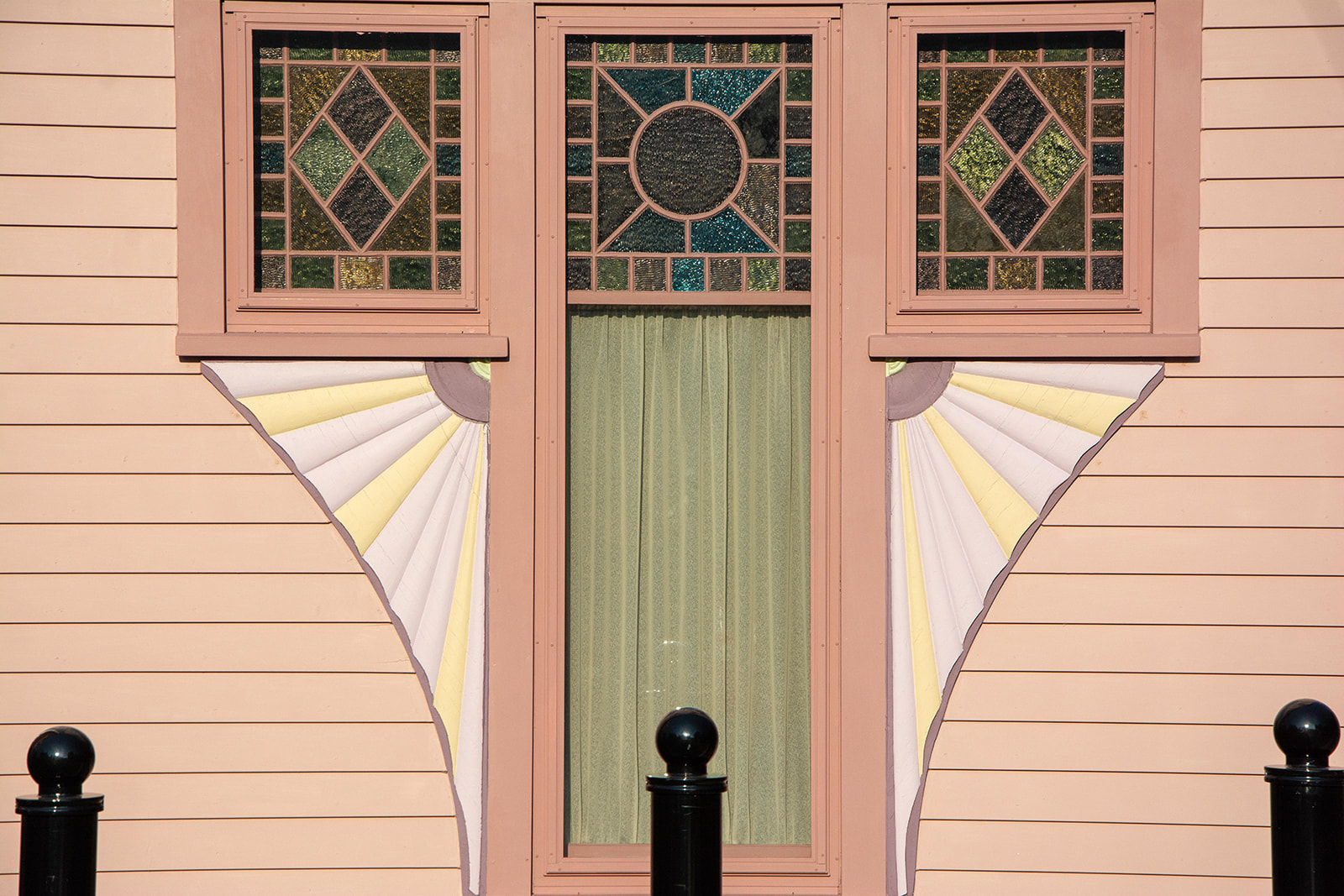 Ornament around the outside of Towers Music Room windows.