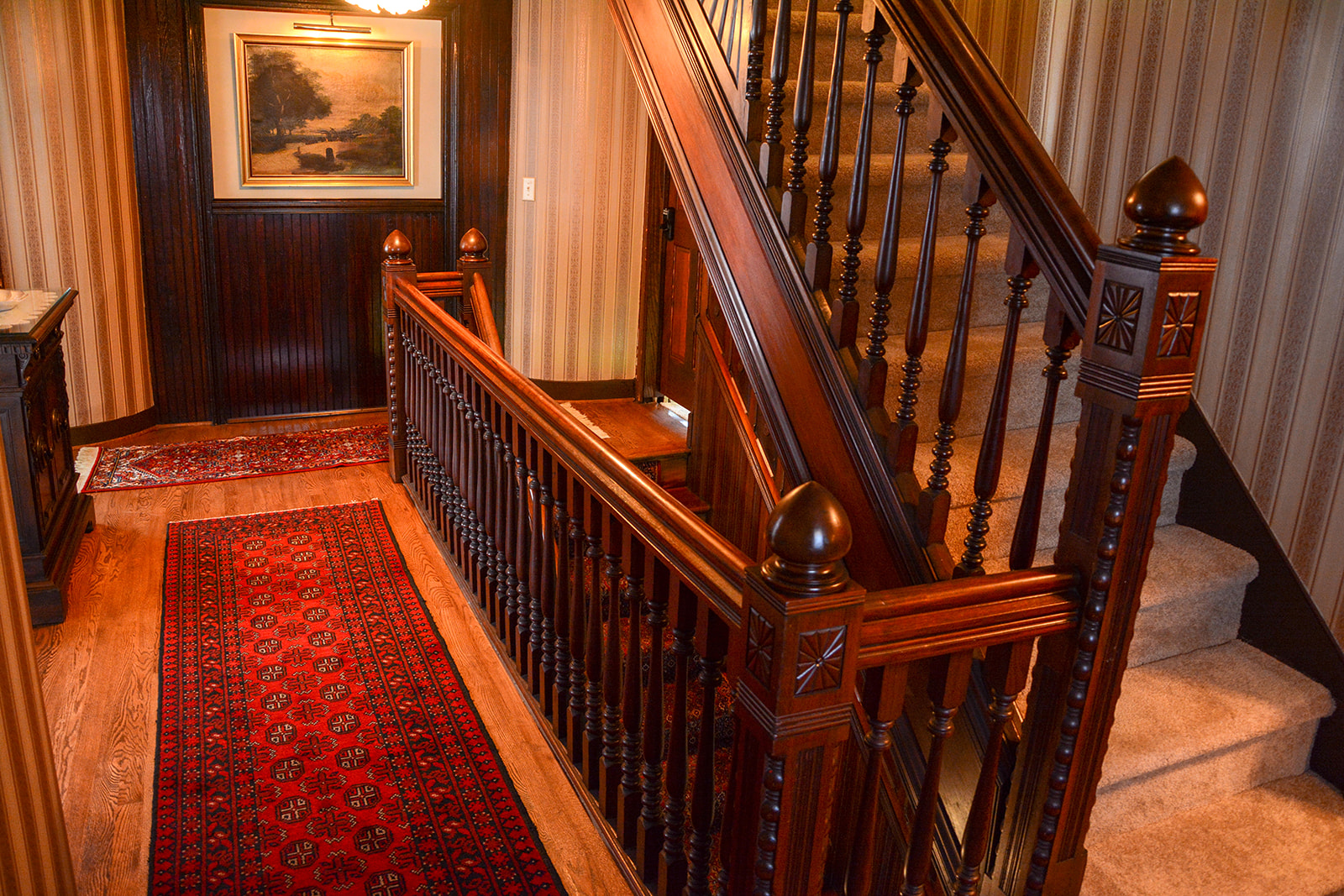 Second floor stair case.
