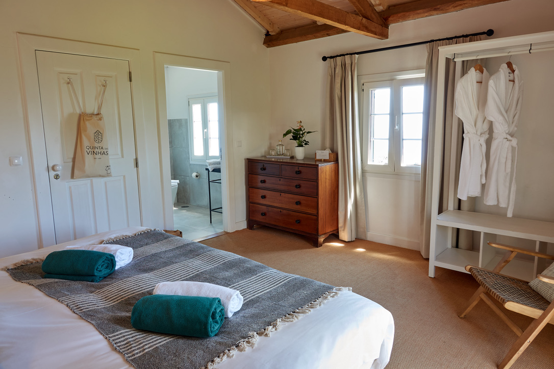Bedroom in the Annex at Quinta das Vinhas.