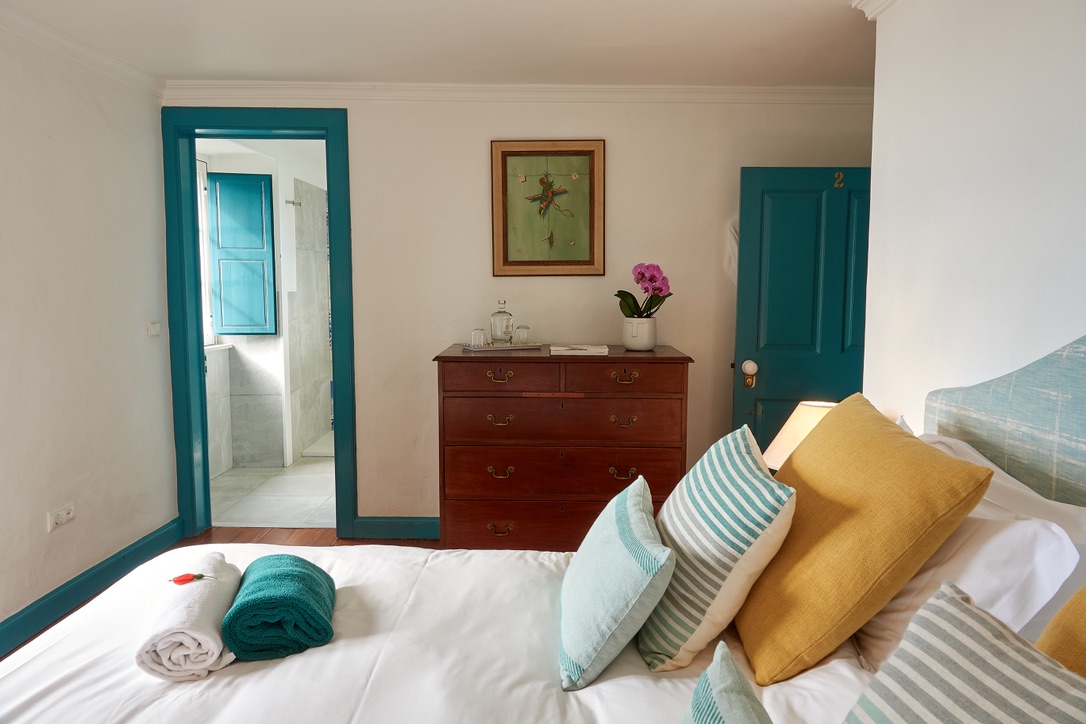 Bedroom in the Main House at Quinta das Vinhas.