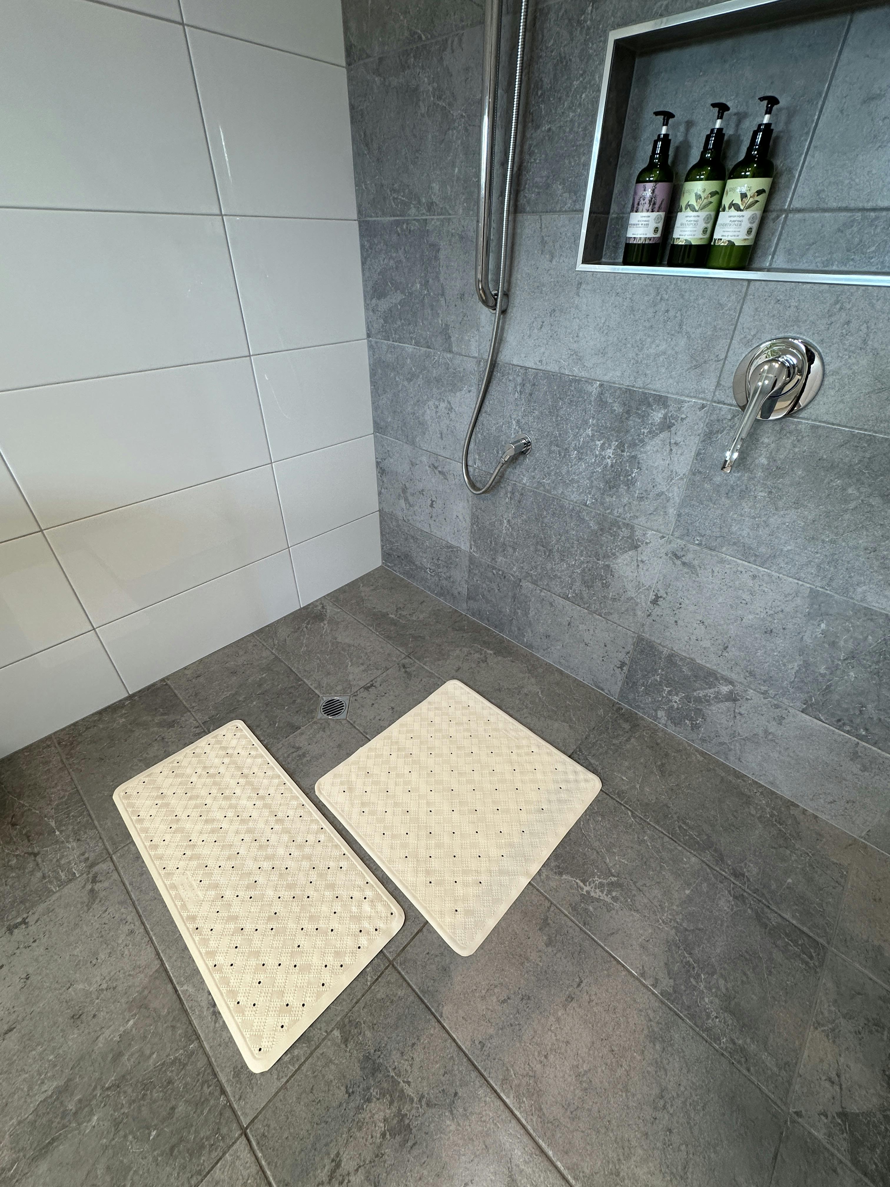Shower mats available on request