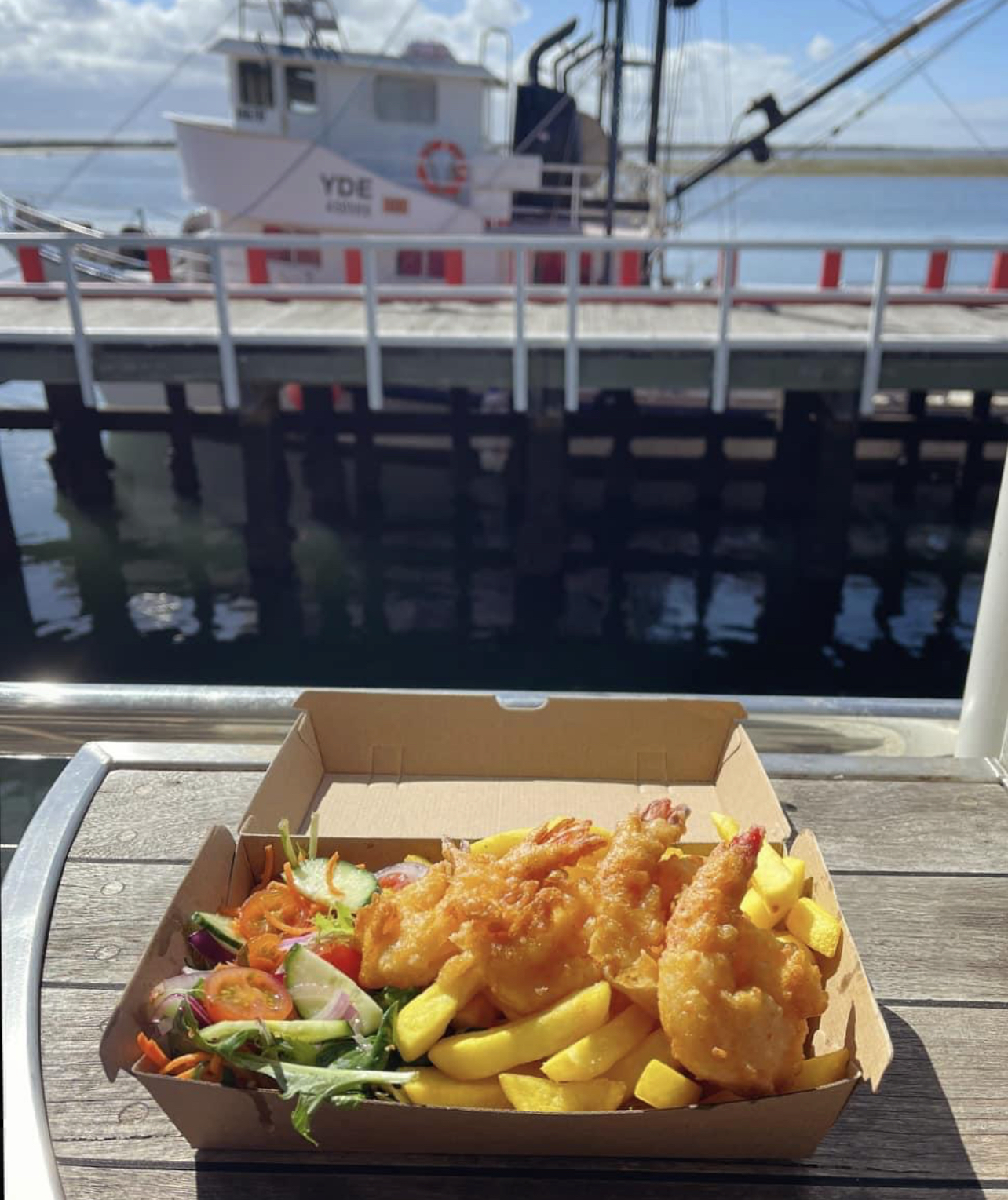Check out the specials board at Port Albert Fish & Chip Co