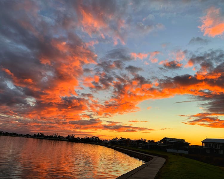 Stunning sunsets are part of the charm of Port Albert