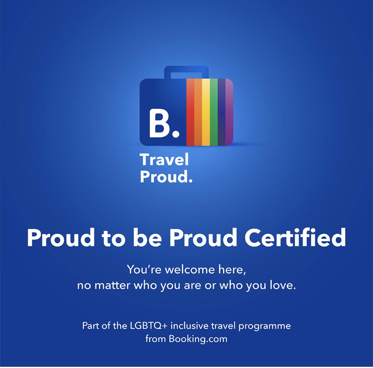 Proud Cerified we are inclusive and welcoming of all