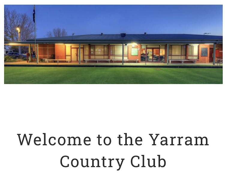 Welcoem to Yarram Country Club
