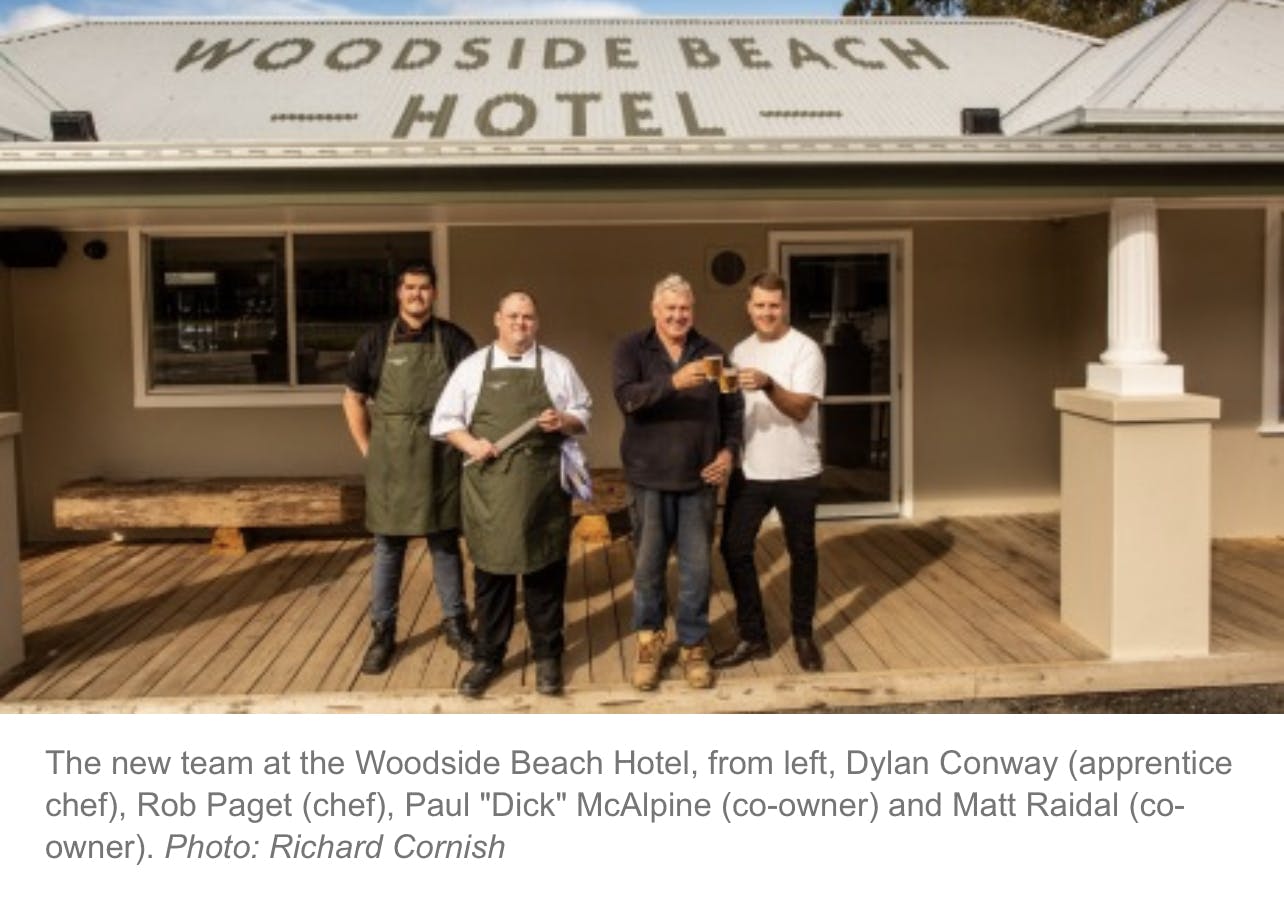 New owners at Woodside Beach Hotel