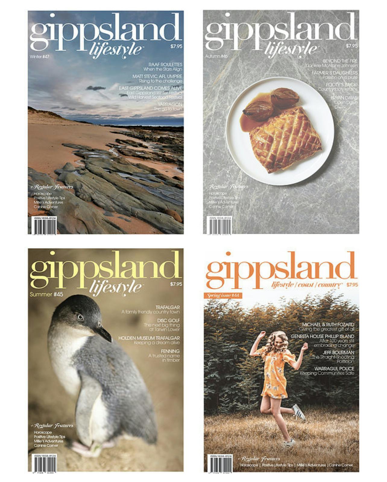 Gippsland Lifestyle magazine produced quartlery