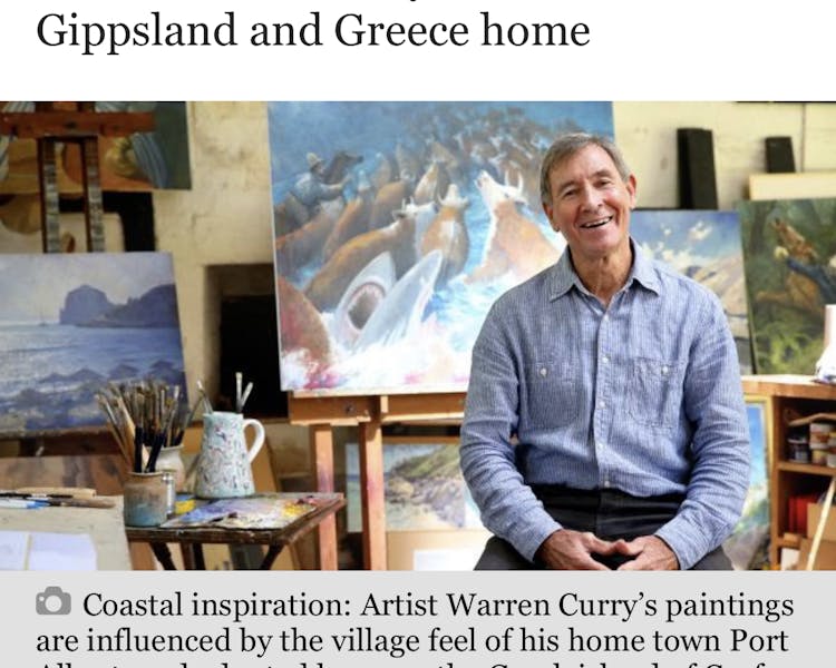 Port Albert's Resident artist Warren Curry